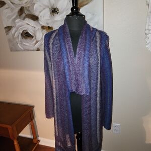 Chico's Blue and Purple Cardigan Sweater